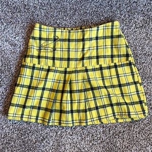 Clueless Yellow Plaid Skirt Cher Halloween Costume 90s Small